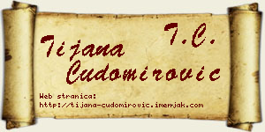 Tijana Čudomirović vizit kartica